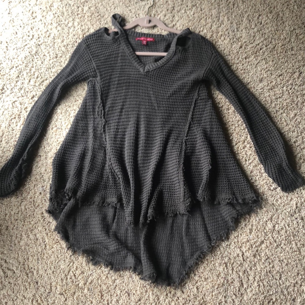 Saks Fifth Avenue distressed sweater